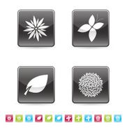 Nature glossy icon set N2