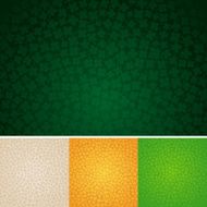 Seamless Four-Leaf Clover Background