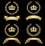 Crowns With Golden Garlands