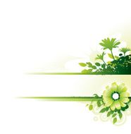 flower frame background green