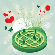 Nature floating world icon