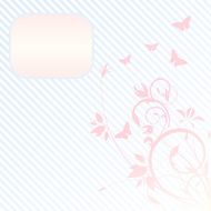 floral stripe frame