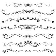 Set of vintage vector dividers N54