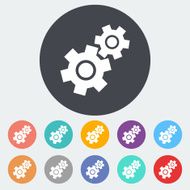 Gear Flat Icon N5