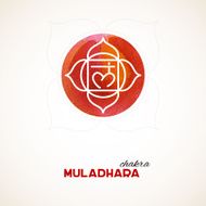 Color chakra watercolor design N7