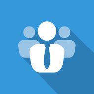leader icon flat