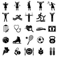 Vector Fitness icon set