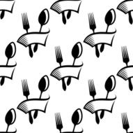 Catering or food icon seamless pattern N2