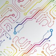 EPS10 vector circuit board background texture N42