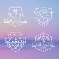 Sea badges and icons N2