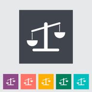 Weights single flat icon N5