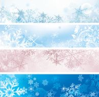 Set of Christmas banners N4