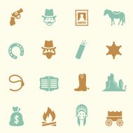 Cowboy Icons Color Series