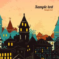 Panorama of the city illustration - vector N2