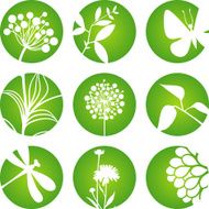 Circle nature icons