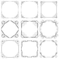 Set of square frame