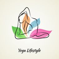 Beautiful Woman Doing Yoga N23