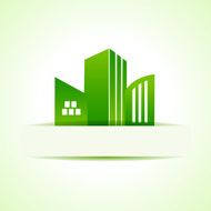 Abstract eco real estate design