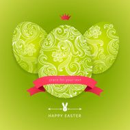 Easter egg with floral elements N20