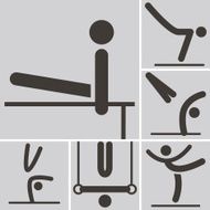 Gymnastics artistic icon