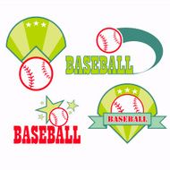 baseball sport design element