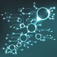 EPS10 vector circuit board background texture N43