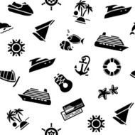 wrapping paper - transport icons 10eps