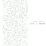 green abstract triangles textile texture horizontal frame seamless pattern background