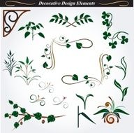 Collection of decorative design elements 14