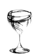 Stylized Wineglass For Fault N51