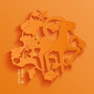 goat paper cutting