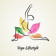 Beautiful Woman Doing Yoga N25