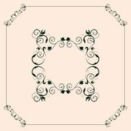 floral frame N311