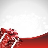 Illustration on a Christmas theme with gift box N5