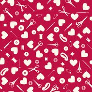 Seamless sewing background