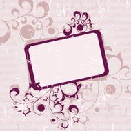 Ornate elements frame in grunge style