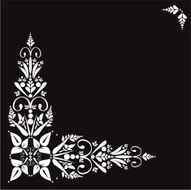 Floral ornament border N5