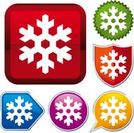 icon series snowflake (vector)