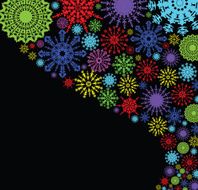 christmas background with snowflakes N18