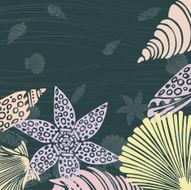 background from seashells