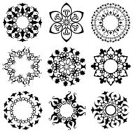 Round Ornament Set N8