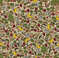 Seamless forest pattern N13