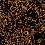 Seamless pattern with roses N136