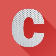 Flat Letter C