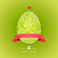 Easter egg with floral elements N21