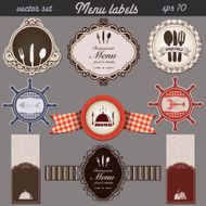 menu labels