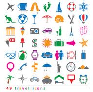 vector set of travel icons N2