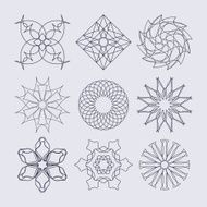 Guilloche vector elements N13