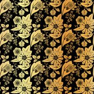 Seamless vintage floral pattern N19