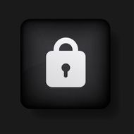 Vector lock icon on black Eps10